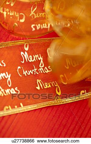 Stock Photograph - Christmas ribbon. Fotosearch