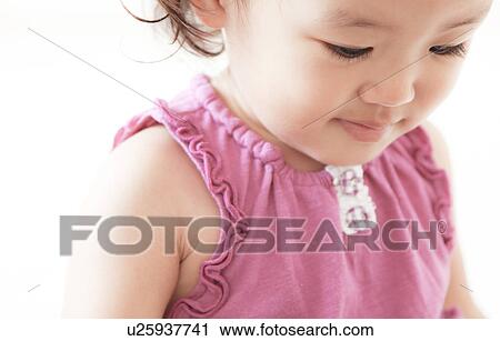 Stock Image - Close-up of girl. Fotosearch