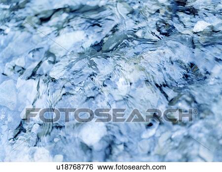 Stock Photograph - Close-up of river, Tokyo, Honshu, Japan. Fotosearch