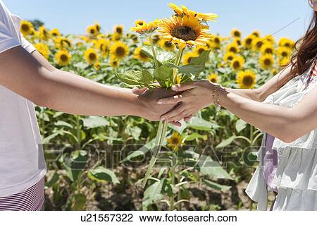 Stock Image - Close Up of Young Couple Holding Hands. Fotosearch