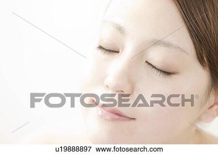 Close Up of Young Woman View Large Photo Image Stock Photo - Close Up of Young Woman. Fotosearch