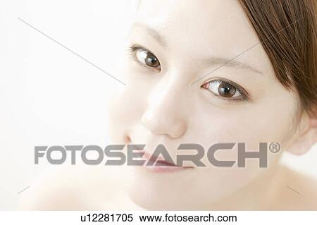 Close Up of Young Woman View Large Photo Image Stock Photography - Close Up of Young Woman. Fotosearch