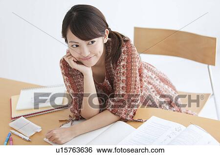 College Student at Desk View Large Photo Image Stock Photograph - College Student at Desk. Fotosearch