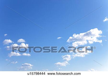 Picture - Cumulus Clouds in Sky. Fotosearch