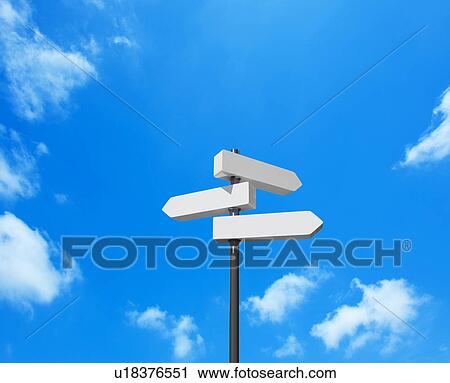 Stock Image - Directional Signs. Fotosearch