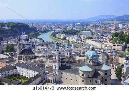 Downtown from Hohensalzburg Fortress View Large Photo Image Stock Image - Downtown from Hohensalzburg Fortress. Fotosearch