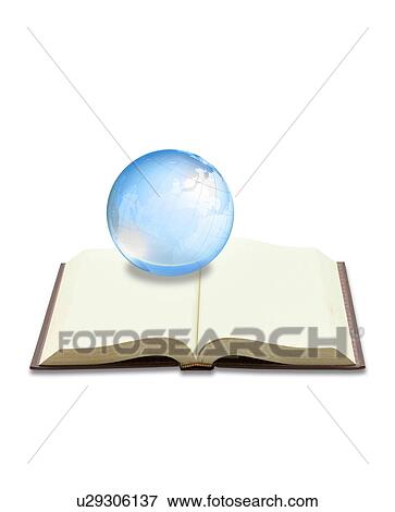 Stock Photo - Earth on Book. Fotosearch