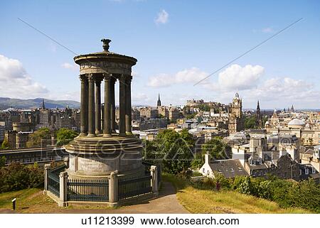 Edinburgh Seen From Carlton Hill View Large Photo Image Stock Photo - Edinburgh Seen From Carlton Hill. Fotosearch