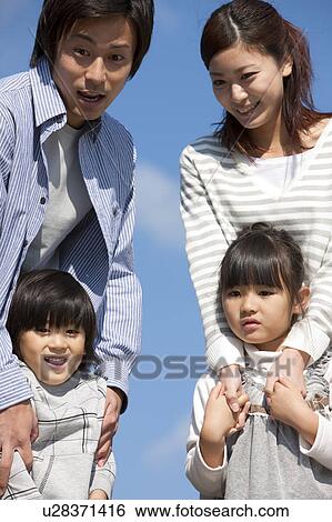 Family of Four View Large Photo Image Stock Photograph - Family of Four. Fotosearch