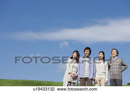 Family of Four with Adult Offspring View Large Photo Image Stock Image - Family of Four with Adult Offspring. Fotosearch