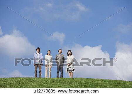 Family of Four with Adult Offspring View Large Photo Image Stock Photography - Family of Four with Adult Offspring. Fotosearch