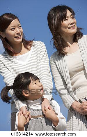 Females of Three Generations View Large Photo Image Picture - Females of Three Generations. Fotosearch