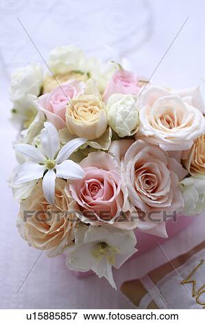 Flowers Put In Heart-shaped Box View Large Photo Image Stock Photo - Flowers Put In Heart-shaped Box. Fotosearch