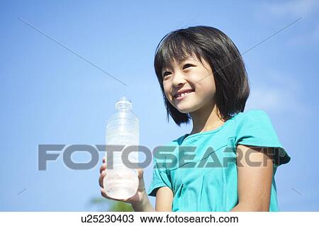 Girl Having Water View Large Photo Image Stock Image - Girl Having Water. Fotosearch