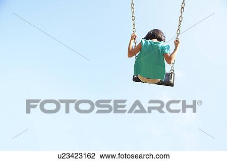 Girl on Swing View Large Photo Image Stock Image - Girl on Swing. Fotosearch