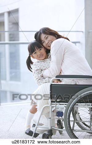 Stock Image - Granddaughter and Grandmother. Fotosearch