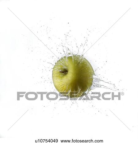 Green Apple Falling Into Water View Large Photo Image Stock Photo - Green Apple Falling Into Water. Fotosearch