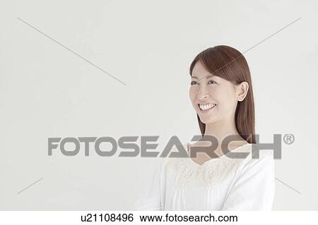 Happy Mid Adult Woman View Large Photo Image Stock Photograph - Happy Mid Adult Woman. Fotosearch