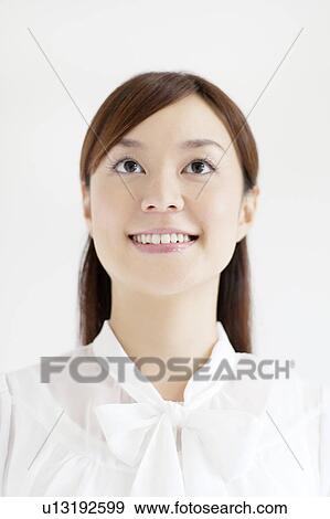 Stock Photo - Happy Young Woman. Fotosearch