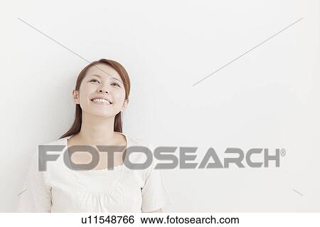 Happy Young Woman View Large Photo Image Stock Photograph - Happy Young Woman. Fotosearch