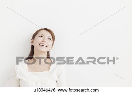 Happy Young Woman View Large Photo Image Stock Photograph - Happy Young Woman. Fotosearch
