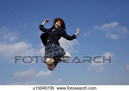 High School Student Jumping View Large Photo Image Stock Photography - High School Student Jumping. Fotosearch