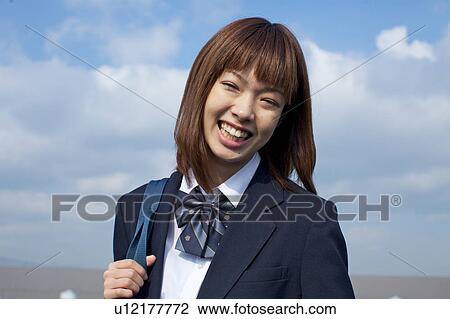 High School Student Smiling View Large Photo Image Stock Image - High School Student Smiling. Fotosearch