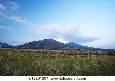 Hiruzen highland with Mt. Kamihiruzen (left) and Mt. Shiomohiruzen (right), Okayama Prefecture, Honshu, Japan View Large Photo Image Stock Photo - Hiruzen highland with Mt. Kamihiruzen (left) and Mt. Shiomohiruzen (right), Okayama Prefecture, Honshu, Japan. Fotosearch