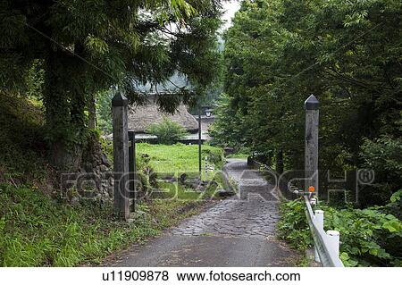 Stock Photo - Itadori-juku, Fukui Prefecture, Honshu, Japan. Fotosearch