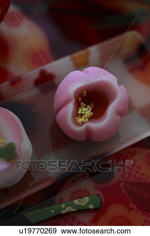 Japanese Sweets on Plate View Large Photo Image Stock Photo - Japanese Sweets on Plate. Fotosearch
