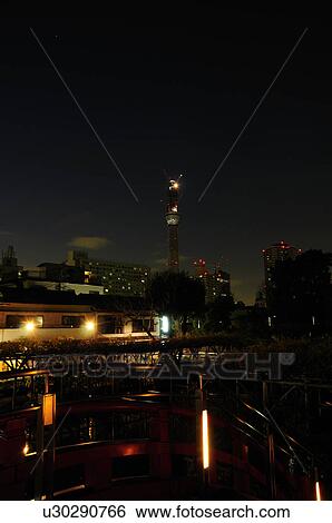 Kameido Tenjin and Tokyo Skytree Tower at Night View Large Photo Image Stock Photograph - Kameido Tenjin and Tokyo Skytree Tower at Night. Fotosearch
