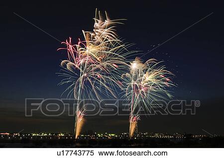 Stock Photography - Katsushika Fireworks Festival. Fotosearch