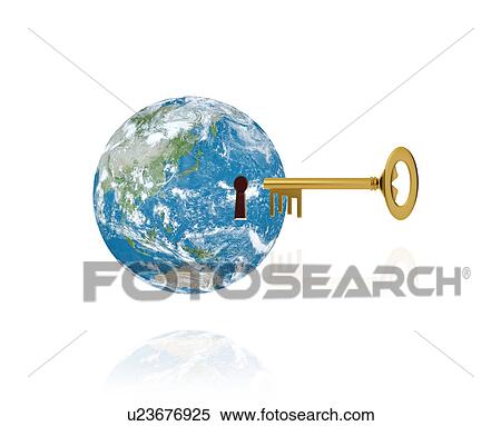 Key and The Earth View Large Photo Image Stock Photography - Key and The Earth. Fotosearch