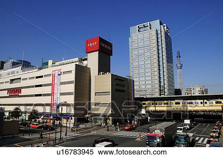 Kinshicho Station And Tokyo Skytree Tower Stock Photography U Fotosearch