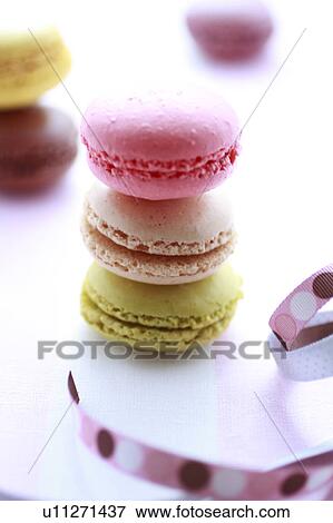 Macarons and Ribbon View Large Photo Image Stock Photo - Macarons and Ribbon. Fotosearch