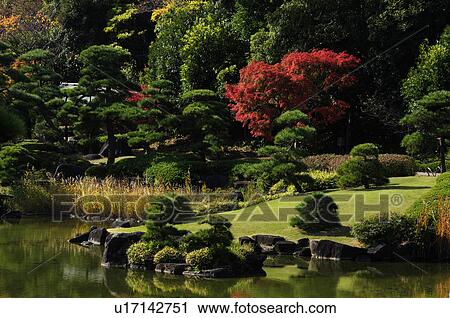 Stock Image - Makuhari Mihamaen Garden. Fotosearch