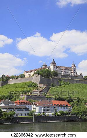 Marienberg Fortress and River Main, Wurzburg, Germany View Large Photo Image Stock Image - Marienberg Fortress and River Main, Wurzburg, Germany. Fotosearch