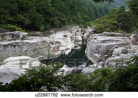 Stock Image - Mezame-no-toko, Nagano Prefecture, Honshu, Japan. Fotosearch