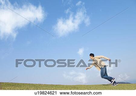 Mid Adult Man Running View Large Photo Image Stock Image - Mid Adult Man Running. Fotosearch