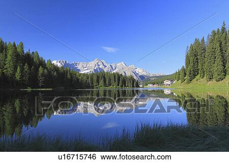 Stock Photograph - Misurina lake. Fotosearch