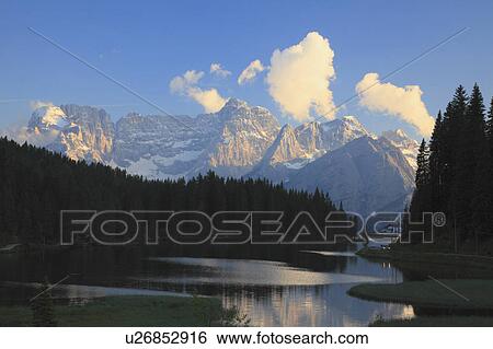 Stock Photograph - Misurina lake. Fotosearch