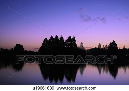 Stock Photo - Mizumoto Park at Dawn. Fotosearch