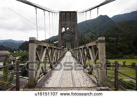 Momosuke bridge, Nagano Prefecture, Honshu, Japan View Large Photo Image Stock Photo - Momosuke bridge, Nagano Prefecture, Honshu, Japan. Fotosearch