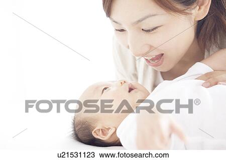 Stock Image - Mother and Newborn Baby. Fotosearch