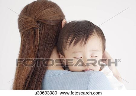 Stock Image - Mother and Small Baby. Fotosearch
