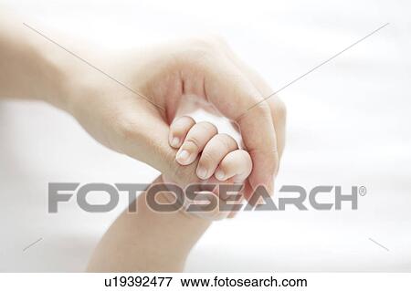 Mother Holding Baby's Hand View Large Photo Image Stock Photo - Mother Holding Baby's Hand. Fotosearch