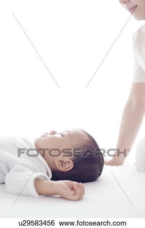 Mother Watching Baby Boy Sleeping View Large Photo Image Stock Photograph - Mother Watching Baby Boy Sleeping. Fotosearch