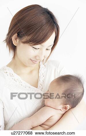 Mother with Newborn Baby View Large Photo Image Stock Photo - Mother with Newborn Baby. Fotosearch