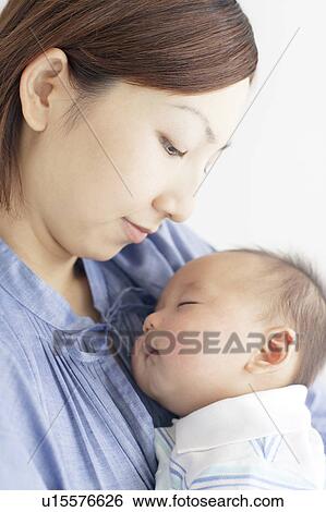 Mother with Newborn Baby View Large Photo Image Stock Photograph - Mother with Newborn Baby. Fotosearch