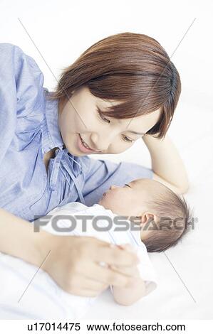 Mother with Newborn Baby View Large Photo Image Stock Photography - Mother with Newborn Baby. Fotosearch